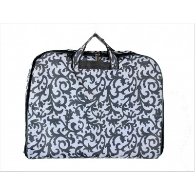 12011-GREY LEAF DESIGN GARMENT BAG